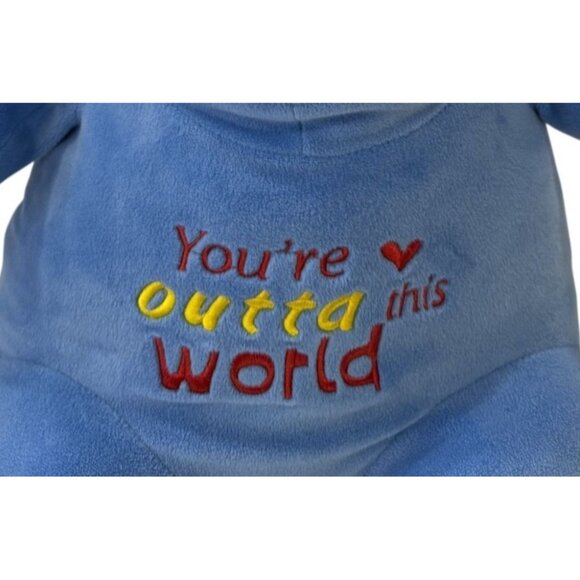 Alien Plush Toy Hug&Luv 15" Blue Youre Outta This World Soft Polyester All Ages - Picture 2 of 7